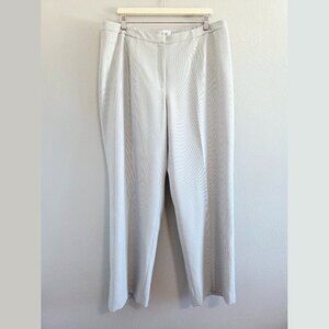Le Suit Woman Separates - Womens Dress Pants Size 18W Taupe Gray Micro Plaid